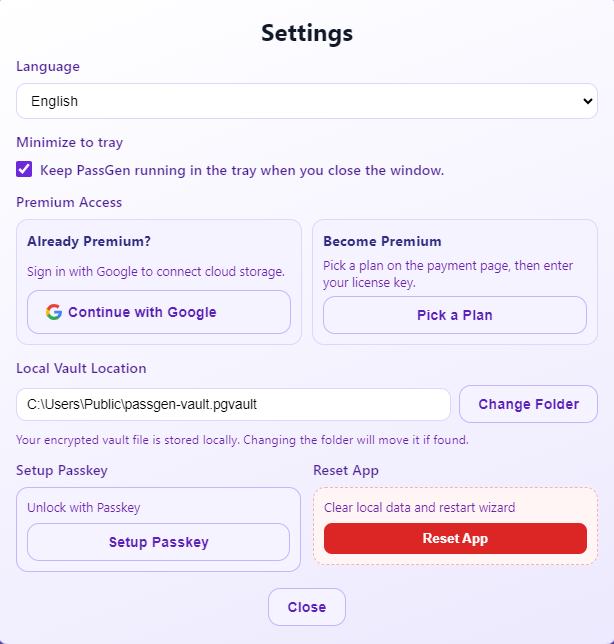 The Growing Challenges of Vault Apps in a Security-First World 4 PassGen settings